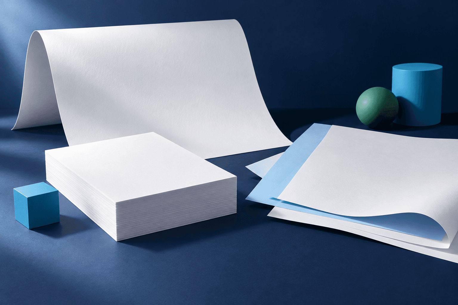 Conceptual image illustrating A3 Photocopy Paper; not an actual Basnet product photograph